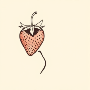 Side View Strawberry Tattoo