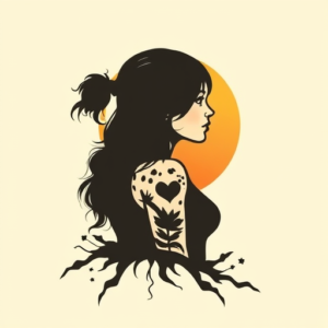 Side View Sunset Tattoo