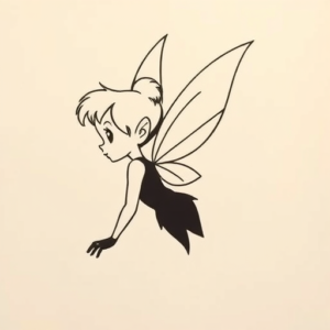 Side View Tinkerbell Tattoo