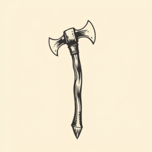 Side View Tomahawk Tattoo