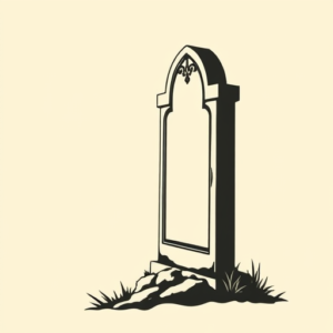 Side View Tombstone Tattoo