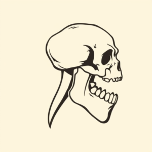 Side View Tooth Tattoo