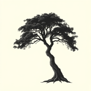 Side View Tree Tattoo