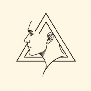 Side View Triangle Tattoo