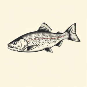 Side View Trout Tattoo