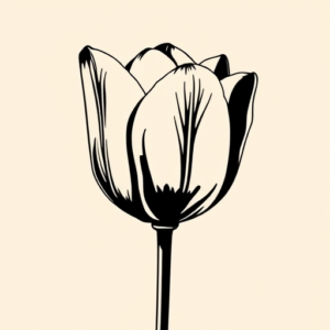 Side View Tulip Tattoo