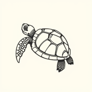 Side View Turtle Tattoo