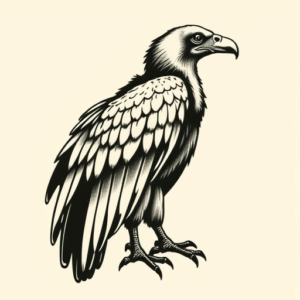 Side View Vulture Tattoo