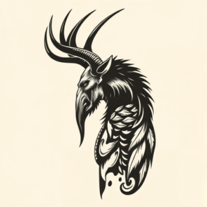 Side View Wendigo Tattoo