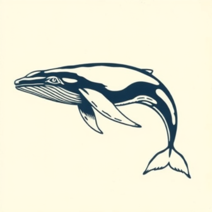 Side View Whale Tattoo