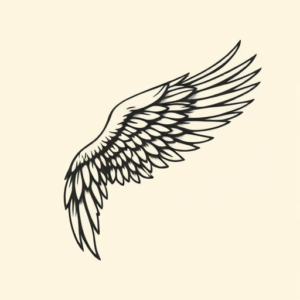 Side View Wings Tattoo