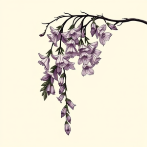 Side View Wisteria Tattoo
