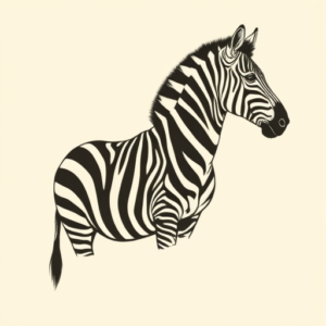 Side View Zebra Tattoo