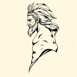 Side View Zeus Tattoo