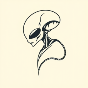 Simple Alien Tattoo