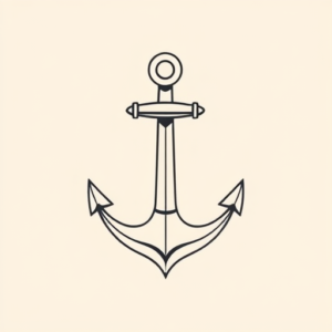 Simple Anchor Tattoo
