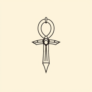 Simple Ankh Tattoo