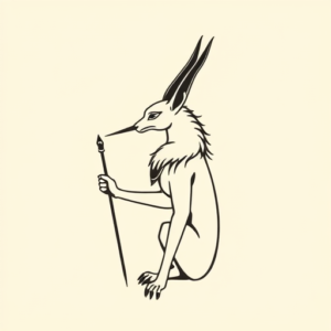 Simple Anubis Tattoo