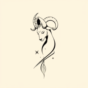Simple Aries Tattoo