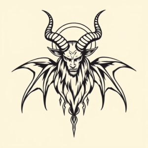 Simple Baphomet Tattoo