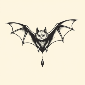 Simple Bat Tattoo