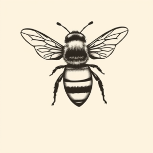 Simple Bee Tattoo