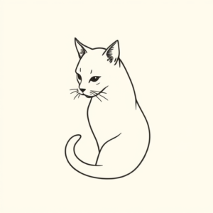 Simple Cat Tattoo