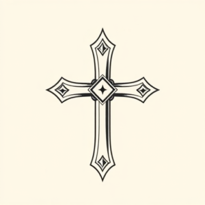 Simple Cross Tattoo