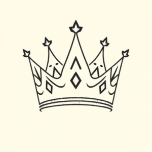 Simple Crown Tattoo