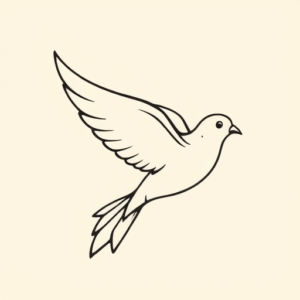 Simple Dove Tattoo