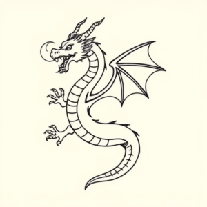 Simple Dragon Tattoo