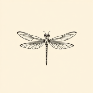 Simple Dragonfly Tattoo
