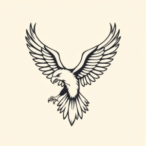 Simple Eagle Tattoo