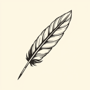 Simple Feather Tattoo