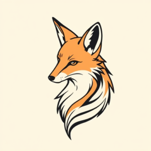 Simple Fox Tattoo