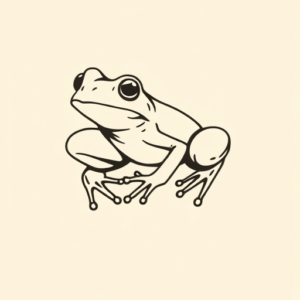 Simple Frog Tattoo