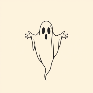 Simple Ghost Tattoo