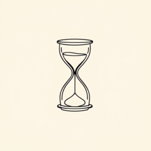 Simple Hourglass Tattoo