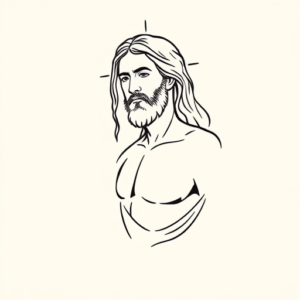 Simple Jesus Tattoo