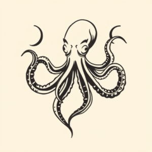 Simple Kraken Tattoo