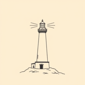 Simple Lighthouse Tattoo