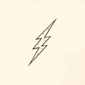Simple Lightning Tattoo