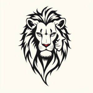 Simple Lion Tattoo