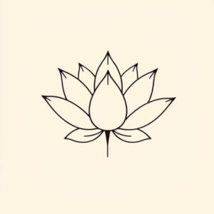 Simple Lotus Tattoo