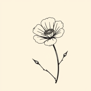 Simple Marigold Tattoo