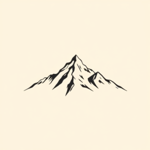 Simple Mountain Tattoo