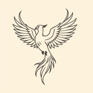 Simple Phoenix Tattoo
