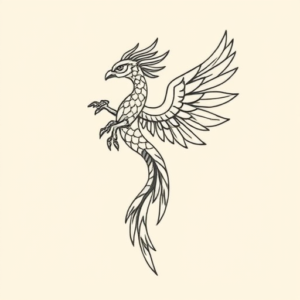 Simple Quetzalcoatl Tattoo