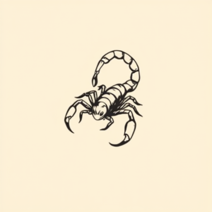 Simple Scorpio Tattoo