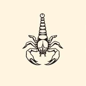 Simple Scorpion Tattoo